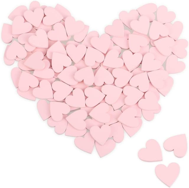 Imagen de com-four Coeurs en bois 100 pièces 🎀 en OfertitasTOP