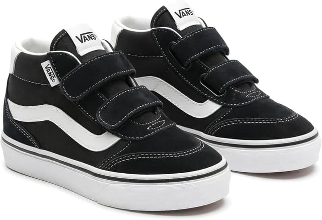 Detalle 2 de Vans Brooklyn Mid V sneaker unisex bambino Nero/Bianco