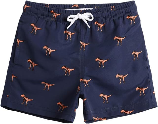 Detalle de MaaMgic Badeshorts für kleine Jungen mit Mesh-Futter, Schnell trocknend & verstellbarem Tunnelzug