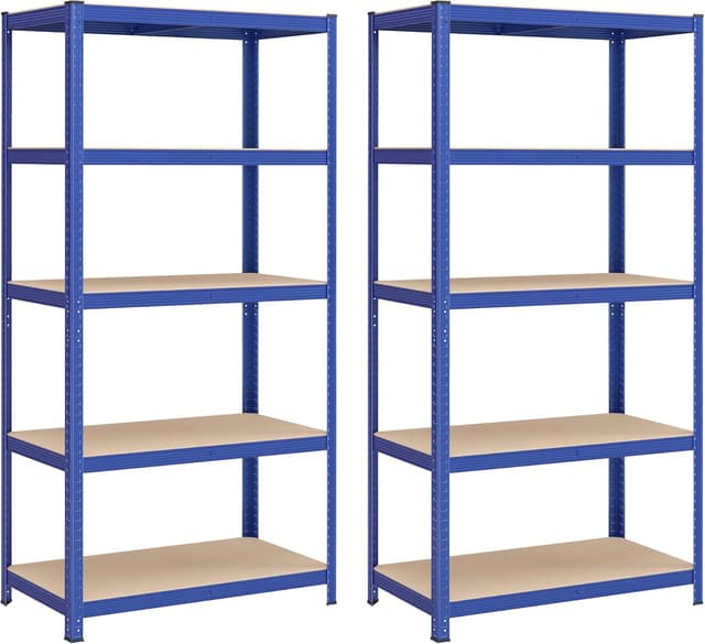 Imagen de SONGMICS Set scaffali in metallo 50x100x200 blu GLR050Q02 en OfertitasTOP