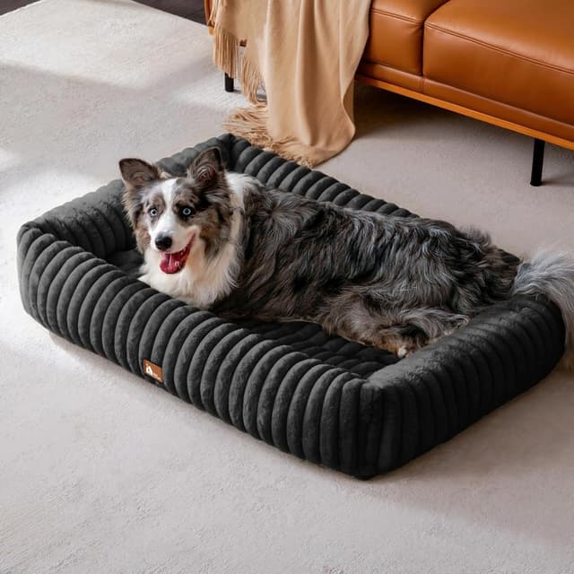 Detalle de Upvilla Luxus Hundekorb 109 × 76 × 20 cm