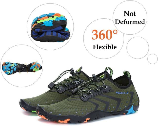 Thumbnail 6 de SAGUARO Badeschuhe für Herren & Damen (Gr. 35–48) mit Drainagelöchern und rutschfester Sohle