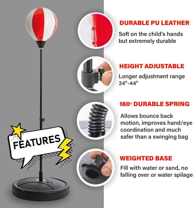 Thumbnail 3 de Whoobli Punching Bag 34โ44 in ๐ฅ