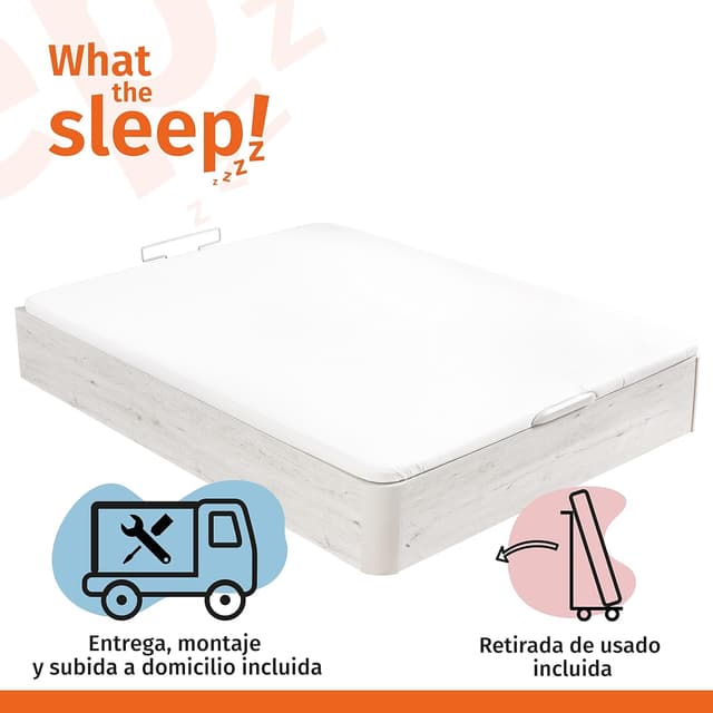 Detalle 1 de What The Sleep Canapé abatible 135x190🛏️, 6 Colores, Montaje y Retirada