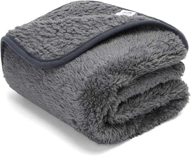 Detalle de Nobleza couvertures en peluche pour chiens et chats lavables gris 80 x 80 cm