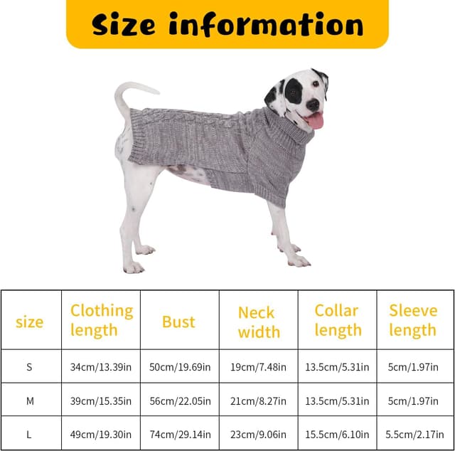 Detalle 2 de CCKUU dog knit jumper vest (soft plush, thick wool feel) – Light Grey, size S