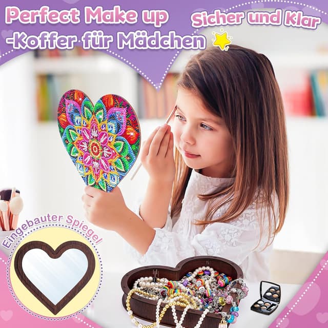 Detalle de Bastelset Diamond Painting Schmuckkästchen für Mädchen 🎨