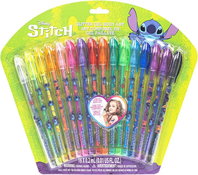 Imagen de Townley Girl Disney Stitch Glitter Pen Set 16pc en OfertitasTOP