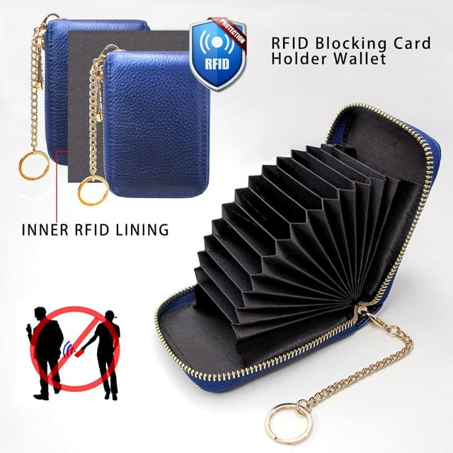 Thumbnail 4 de boshiho Leder Kreditkartenetui 11×7,5×2,5 cm 👛