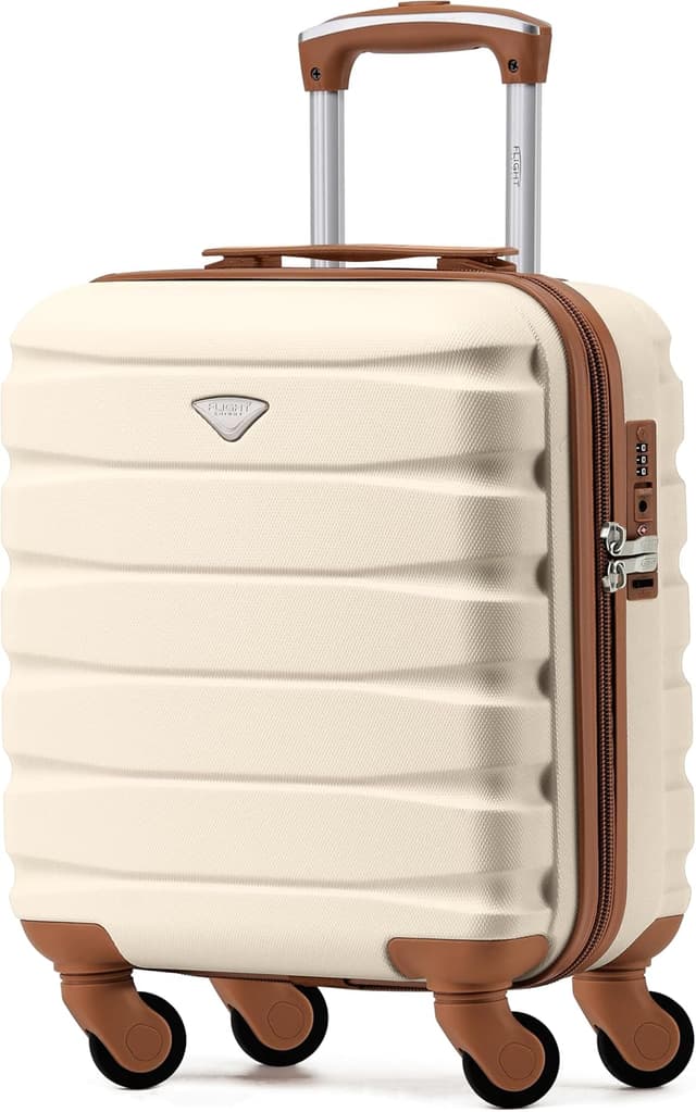 Detalle de Flight Knight Leichtes Hartschalen-Handgepäck ABS mit 4 Rollen – 45 x 36 x 20 cm (für über 100 Airlines)