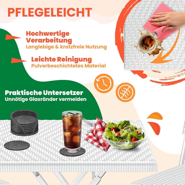 Thumbnail 4 de KESSER Balkontisch klappbar 60x47x73 cm