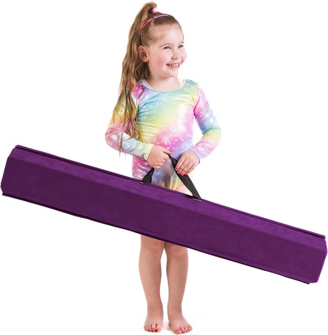 Thumbnail 6 de TINY TUMBLERS Kids Gymnastics Balance Beam with EVA Foam & Faux Suede (210/240/270cm)