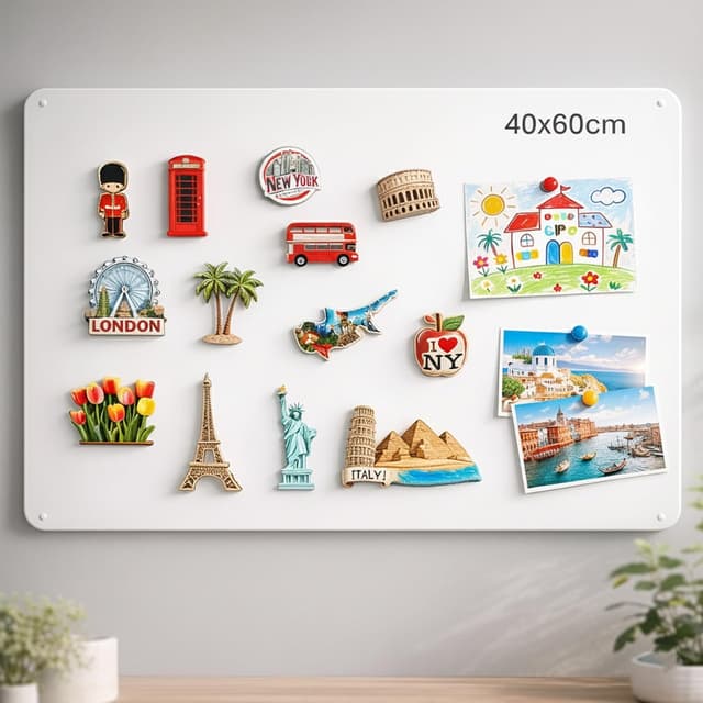 Imagen de Qiytecno Lavagna Magnetica 40x60 cm en OfertitasTOP