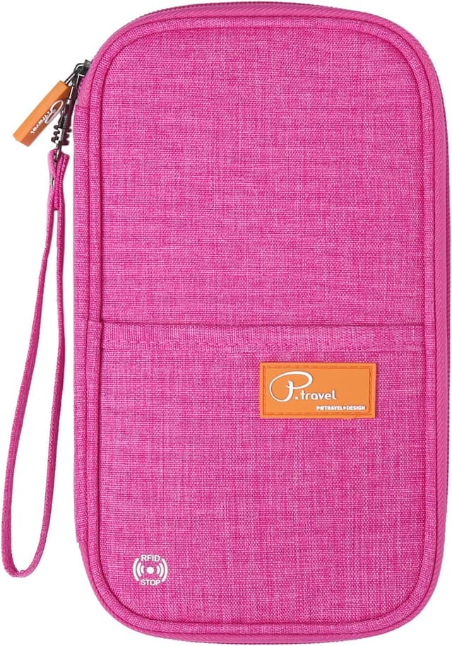 Detalle de ManKn Travel Wallet Family Passport Holder with RFID Blocking & Removable Hand Strap