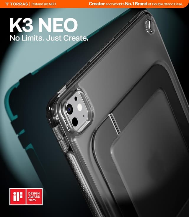 Detalle de TORRAS Ostand K3 Neo iPad Pro 11 Case 6th/5th Gen