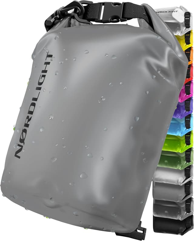 Detalle de Nordlight Dry Bag wasserdichte Tasche mit Roll-Top und Schultergurt – 2/5/10/15/20/30 Liter