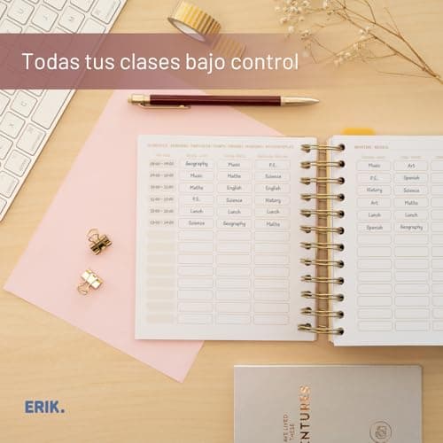 Thumbnail 3 de Grupo Erik Agenda Escolar 2025-2026 Día por Página Glitter, 1 curso