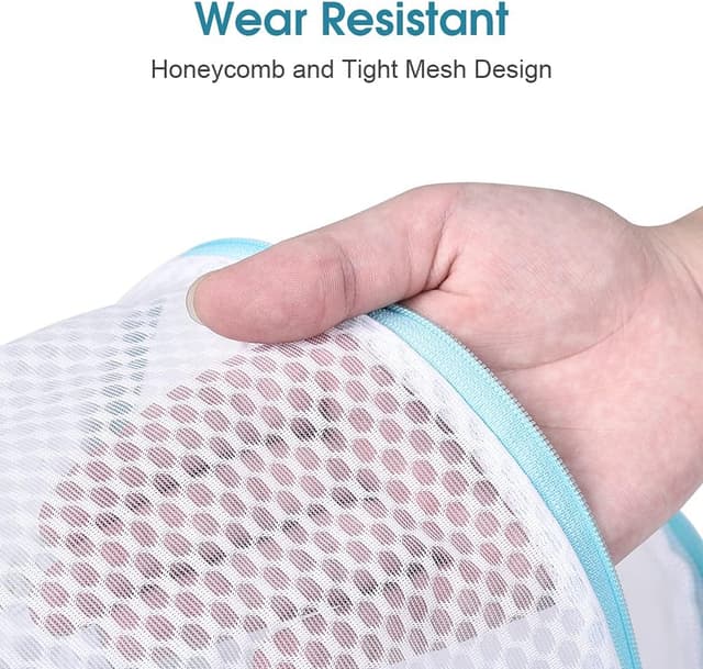 Detalle de OTraki 2 Pack Shoe Washing Machine Bag with Zips for Trainers, Football Boots, Socks & More