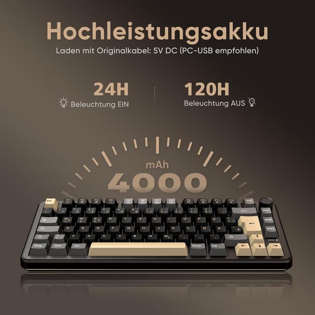 Thumbnail 6 de RedThunder K75 4000 mAh mechanische Gaming Tastatur