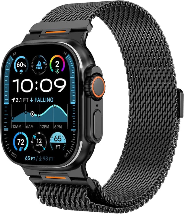 Detalle de WINGLE Milanese Loop Magnetic Strap for Apple Watch