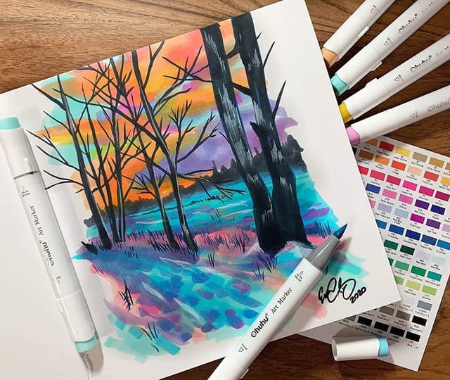 Thumbnail 5 de Ohuhu Sketchbook for alcohol markers 60 pages