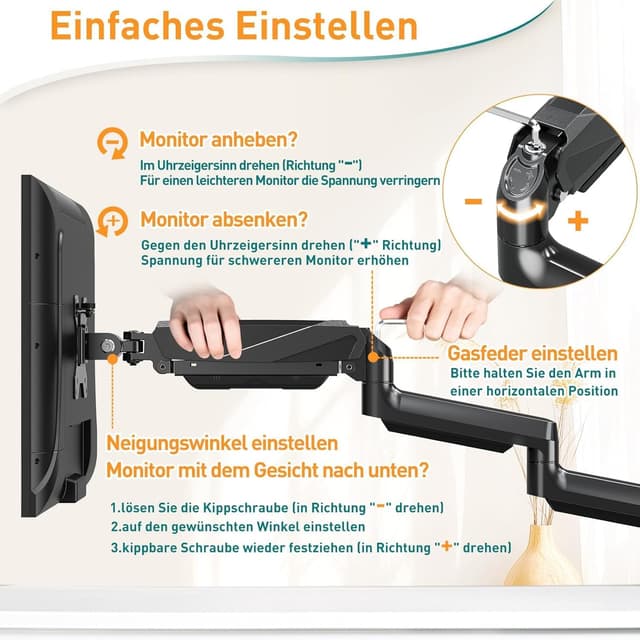 Thumbnail 4 de ELIVED Monitorhalterung 3 für 13-27 Zoll