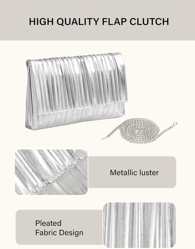 Detalle de BABEYOND clutch bag 9.8 inch elegant