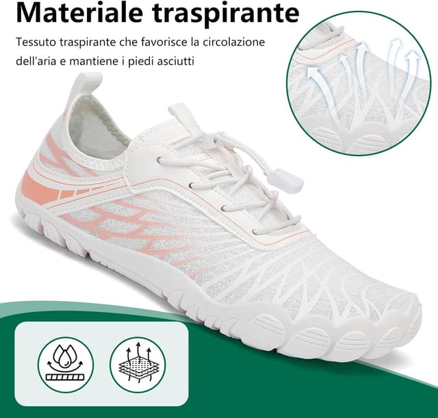 Detalle 2 de SAGUARO Scarpe Barefoot minimaliste da donna pieghevoli e ad asciugatura rapida (35-43 EU)