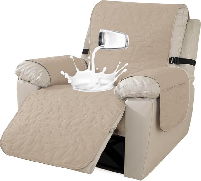 Detalle de Ystyle Funda sillón relax eléctrica 1 plaza beige