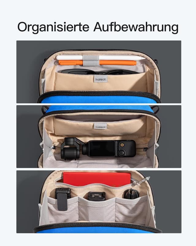 Detalle 2 de Inateck Portabler Kabeltasche 2 l für Reisen