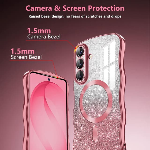 Thumbnail 5 de Meshine Galaxy S26 Case with Glitter 1mm