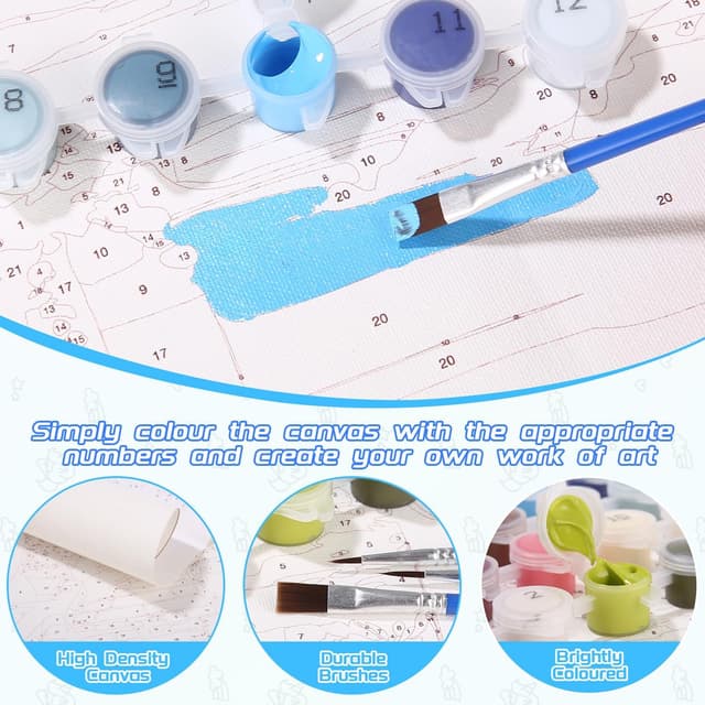 Detalle 2 de Peinture par numéros 50 x 40 cm DIY