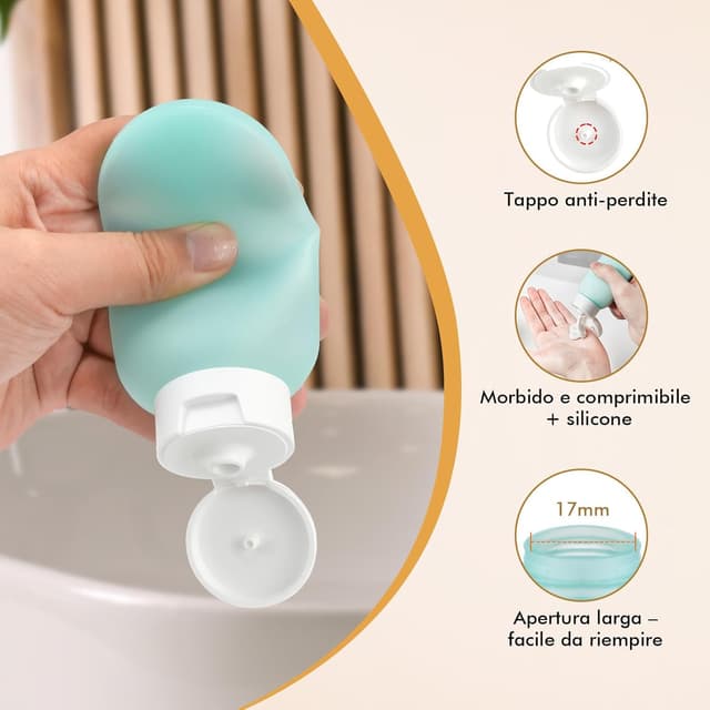 Thumbnail 2 de Bottiglie da viaggio 11 pezzi set contenitori