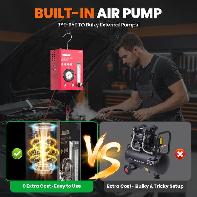 Thumbnail 2 de ANCEL S3000-US Smoke Machine Leak Detector