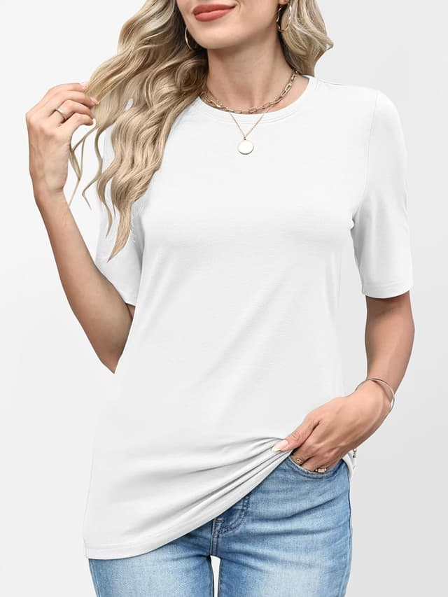 Detalle 2 de ANRABESS basic crewneck tee, regular fit