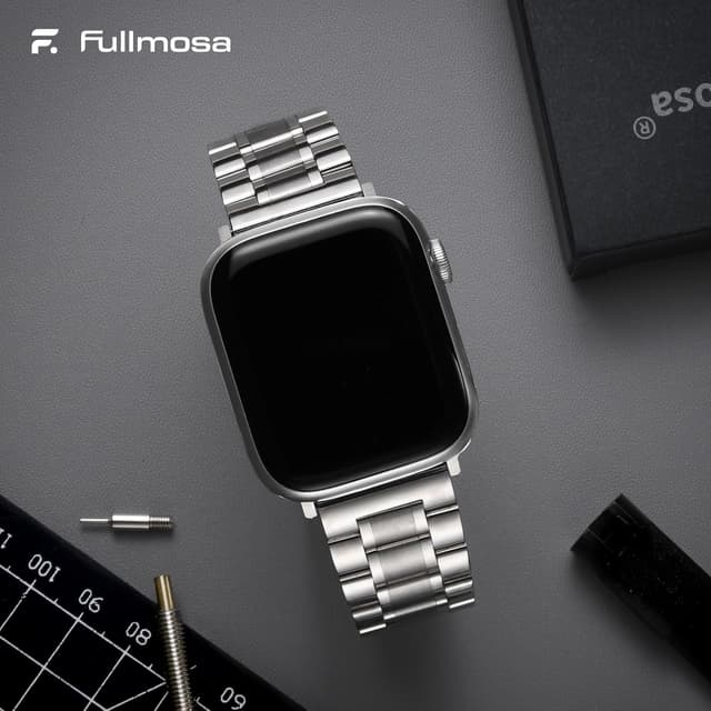 Detalle de Fullmosa Stainless Steel Apple Watch Strap 49mm