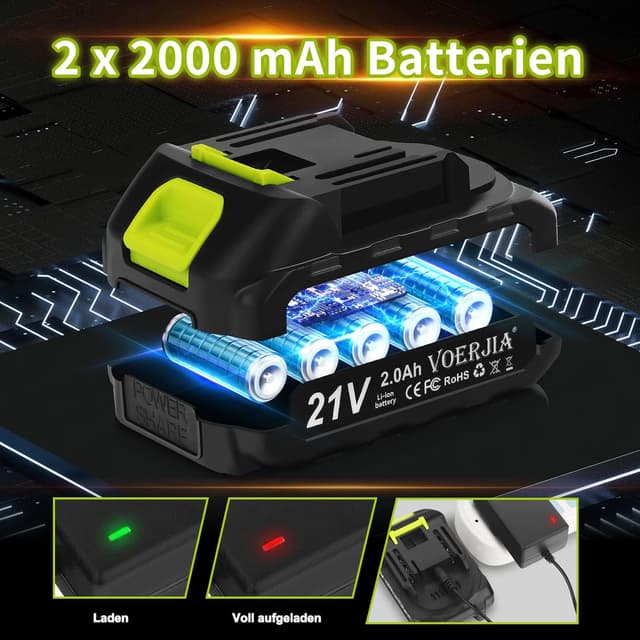 Thumbnail 5 de VOERJIA Taladro Percutor 21V 65Nm