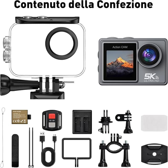 Thumbnail 6 de Ruycllo Action Cam 5K 50MP per sport