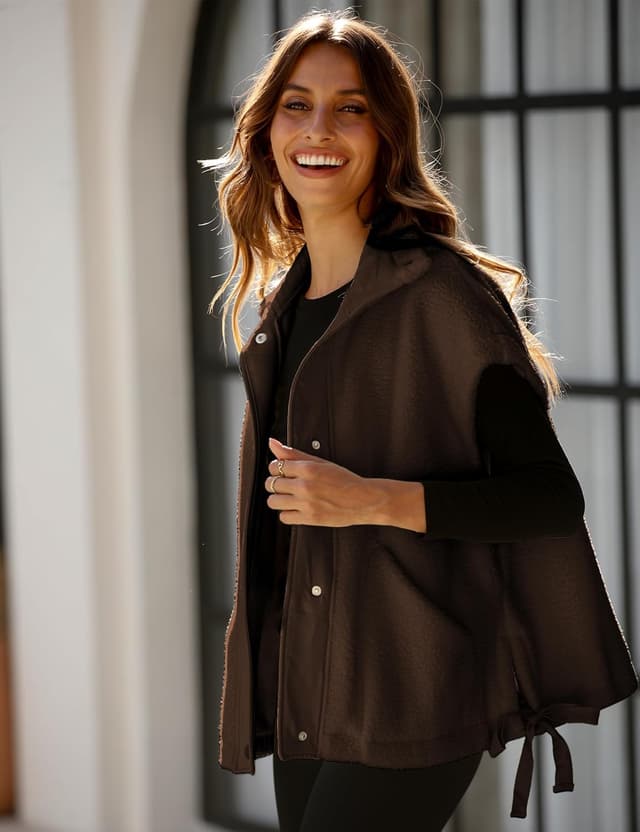 Thumbnail 5 de OPCAKM Women’s Fuzzy Fleece Vest Gilet with Pockets