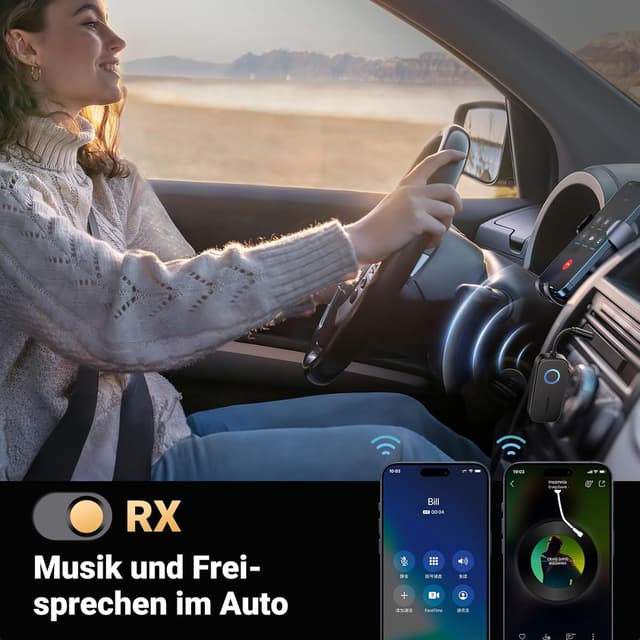 Detalle 1 de UGREEN aptX Flugzeug Bluetooth 5.3 Adapter