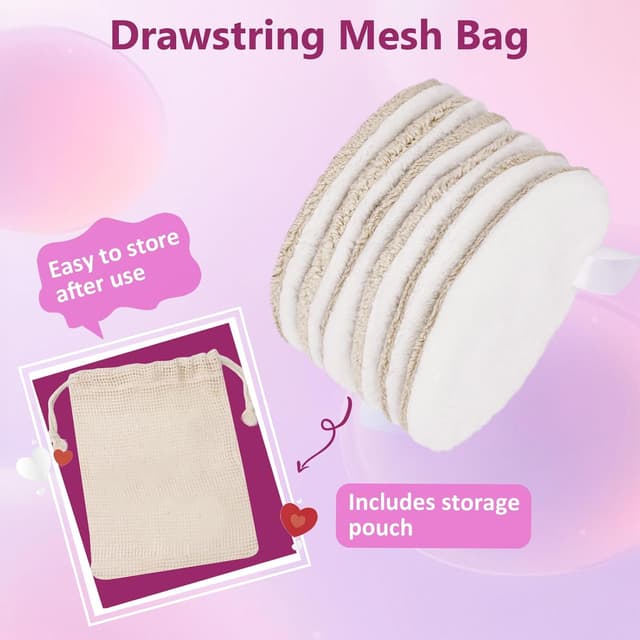 Detalle de LOPHE 6 dischetti struccanti lavabili a doppia faccia in microfibra (beige) – riutilizzabili