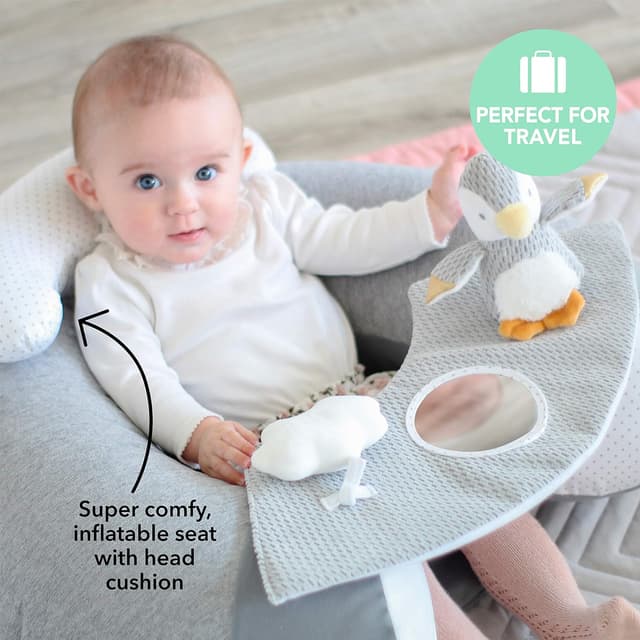 Thumbnail 2 de Nuby Penguin Sit-Me-Up Babyschale Grau
