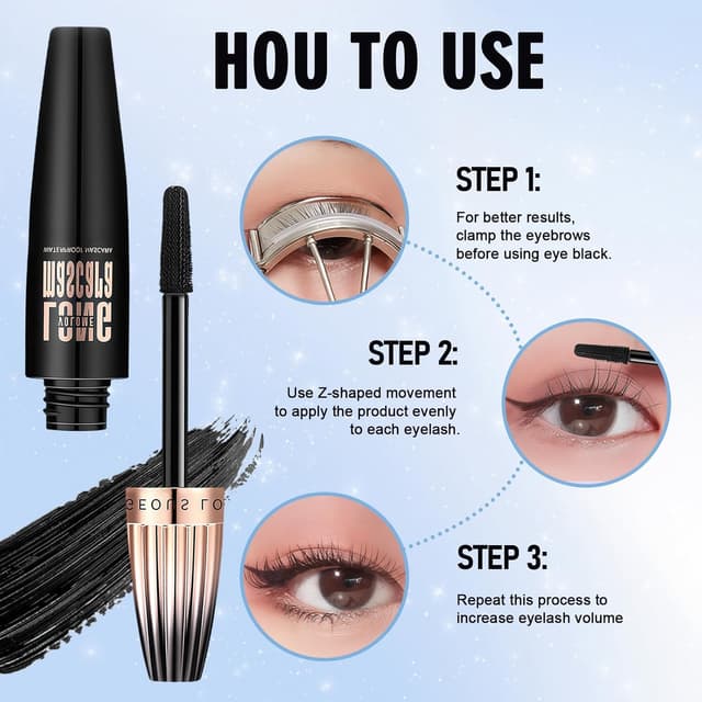 Thumbnail 4 de Mascara 4D Waterproof Fibre Soie 10ml 🎀