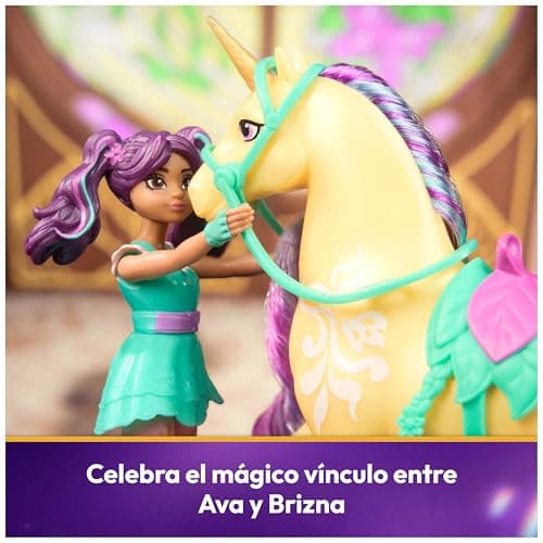Detalle de ACADEMIA UNICORNIO Muñeca Ava y unicornio Brizna