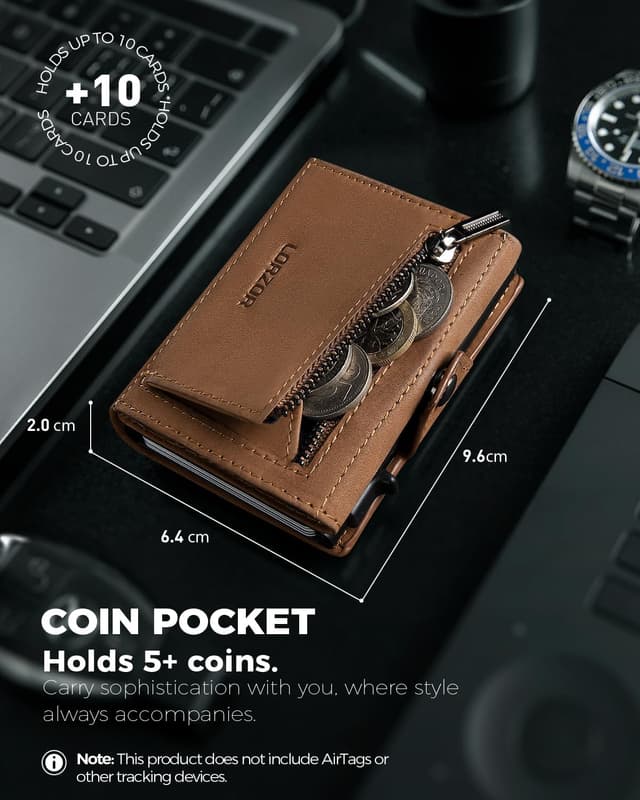 Detalle 2 de LORZOR Airtag wallet 9.6 x 6.5 cm