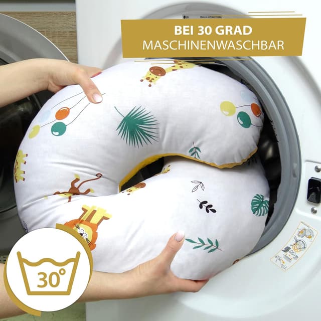 Detalle de Totsy Baby Coussin d’allaitement et de grossesse Teddy, 130 cm (soutien pour maman et bébé)