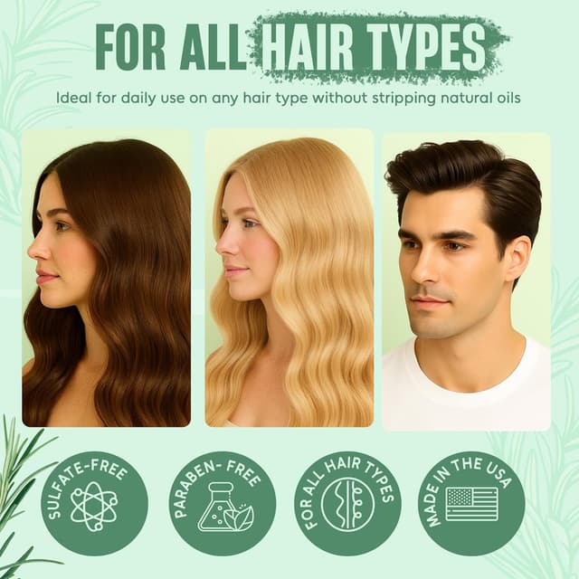 Thumbnail 6 de INFINA ESSENTIALS Rosemary Oil Shampoo & Conditioner Set with Batana Oil & Biotin (Sulfate-Free Thickening)