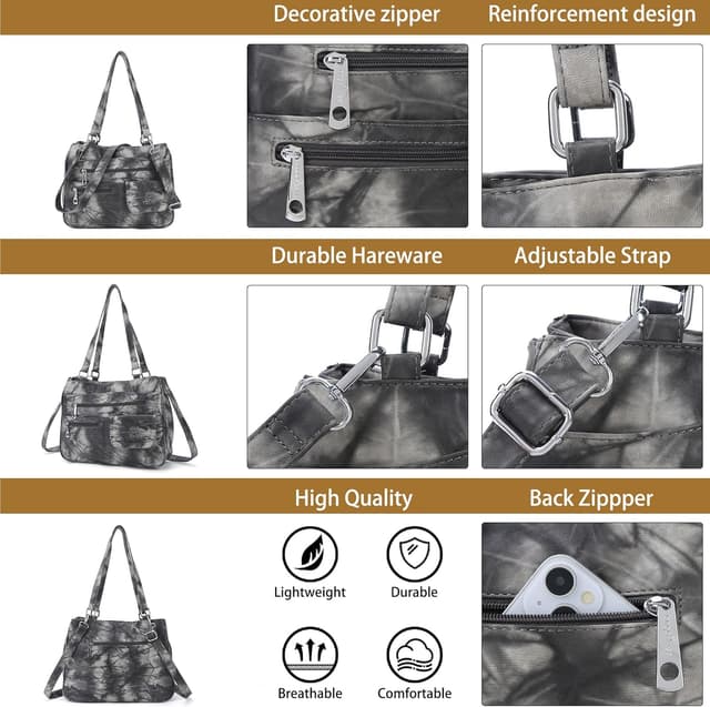 Thumbnail 4 de Angel Kiss Ledertasche Damenhandtasche 33cm