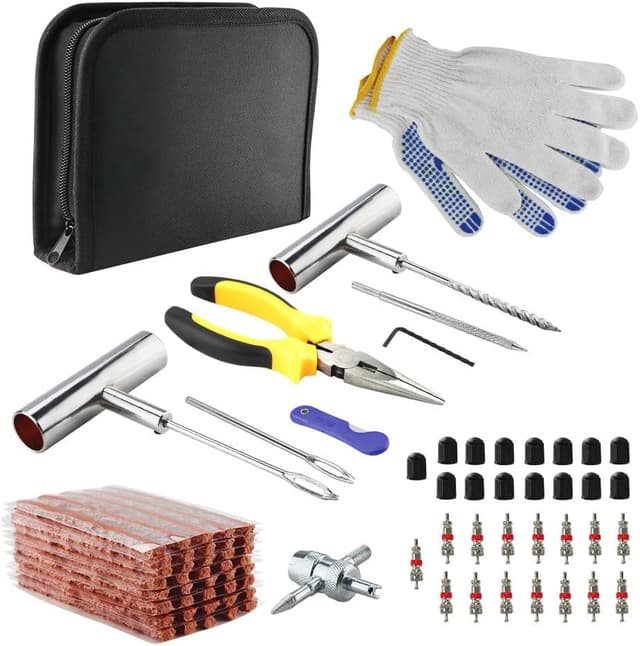 Thumbnail 6 de VonLux 42-Piece Car Tyre Puncture Repair Kit (Tubeless Plug Tools & Valve Tools)