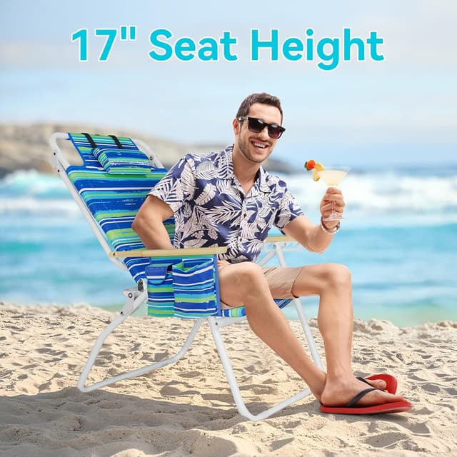 Thumbnail 4 de Yestomo 17" High Beach Chair
